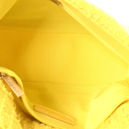 Chanel Tweed Quilted Medium Chanel 19 Flap Yellow 5 of 9