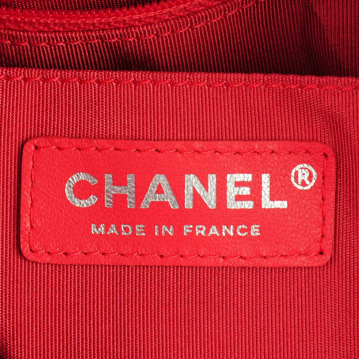 Chanel Lambskin Quilted Cuba Drawstring Tote Coral 7 of 8