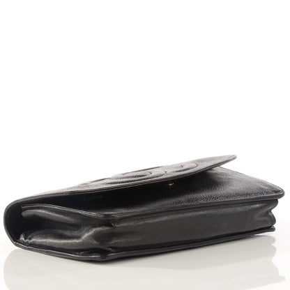 Chanel Caviar Timeless CC Wallet on Chain WOC Black 5 of 10