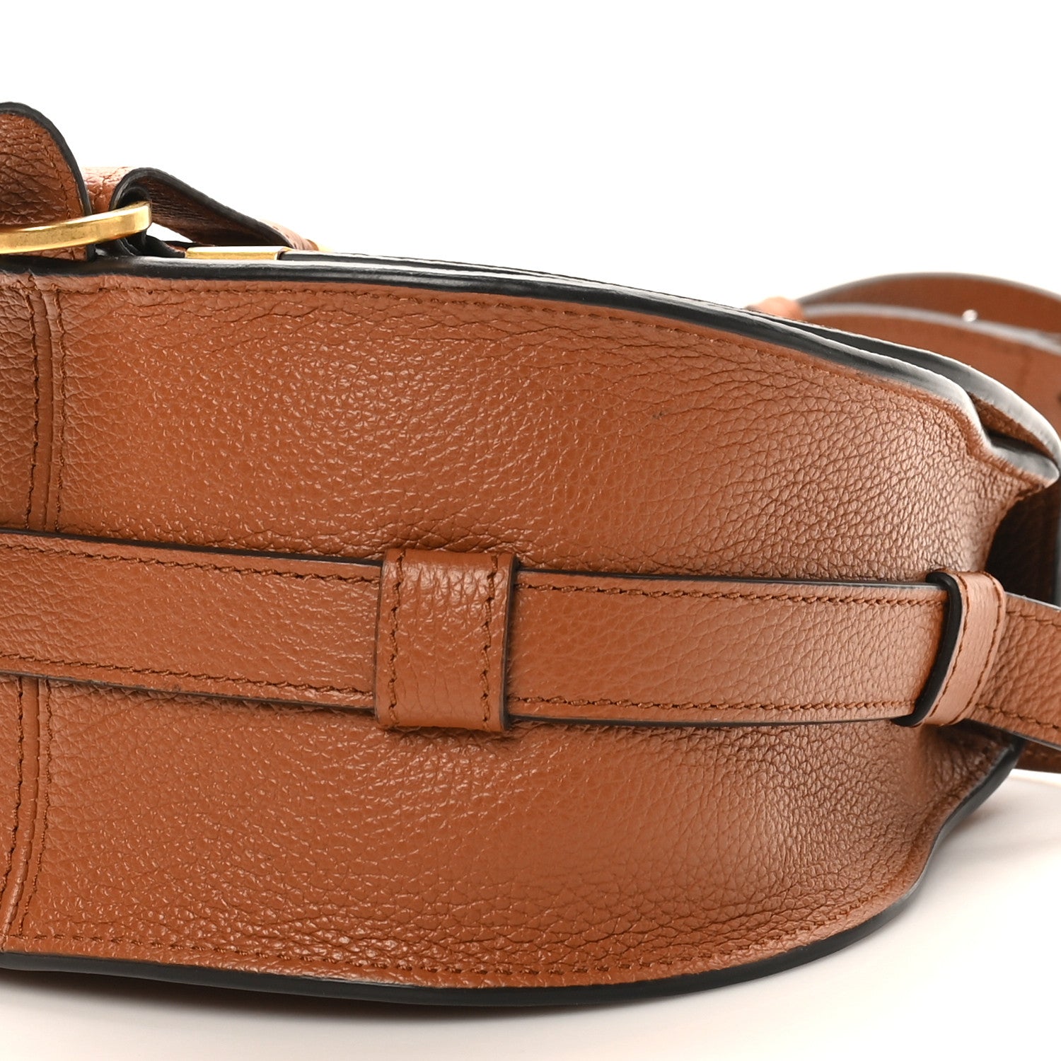 Chloe Grained Calfskin Small Marcie Saddle Bag Tan 9 of 9