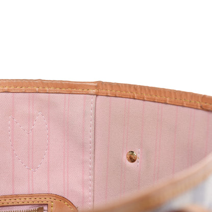 Louis Vuitton Damier Azur Neo Neverfull MM Rose Ballerine 21 of 21
