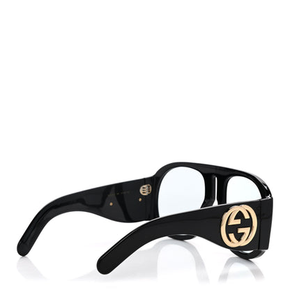 Gucci Oversized Aviator Sunglasses GG0152S Black 4 of 7