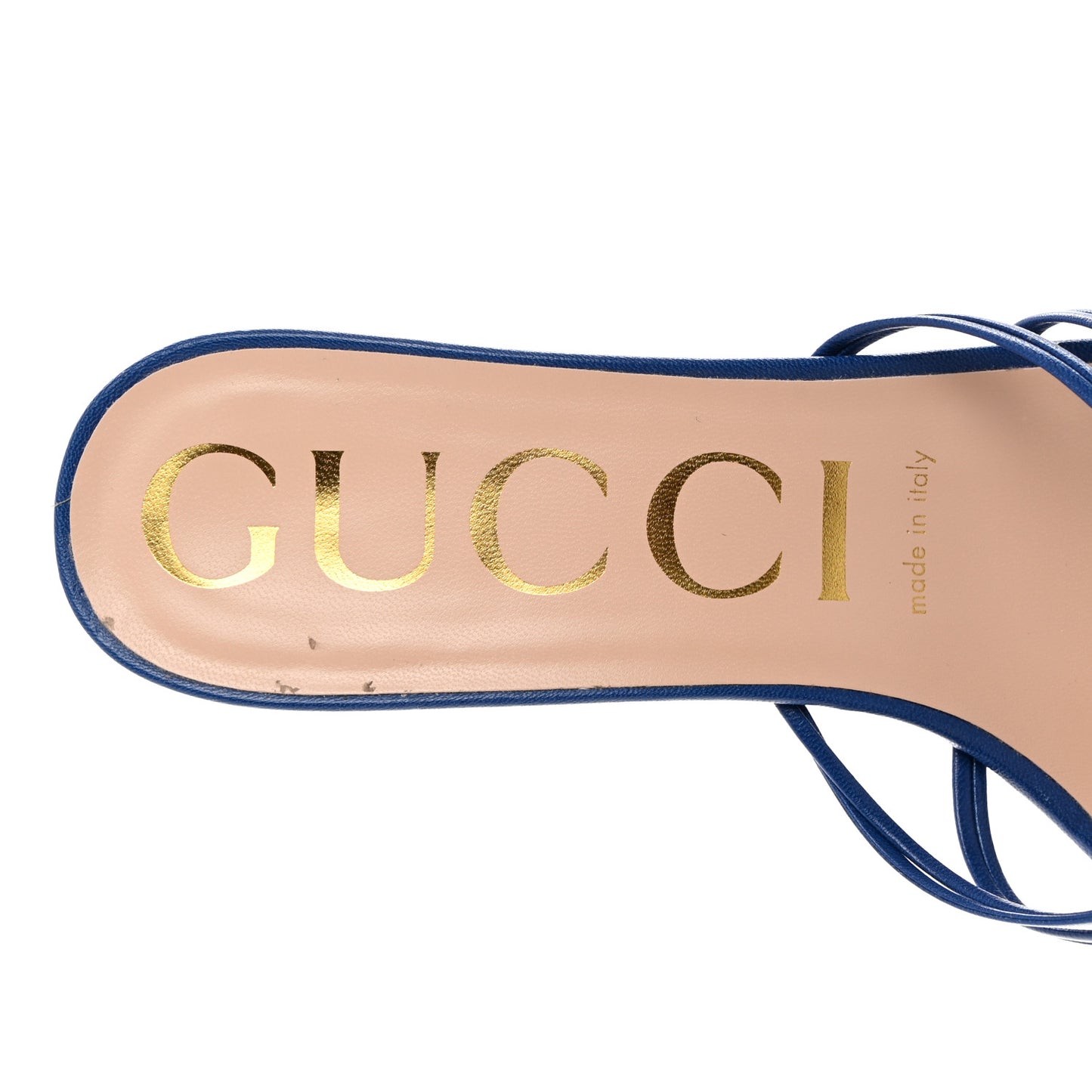 Malaga Kid Crystal GG Isa Ankle Strap 55mm Sandals 39.5 Blue