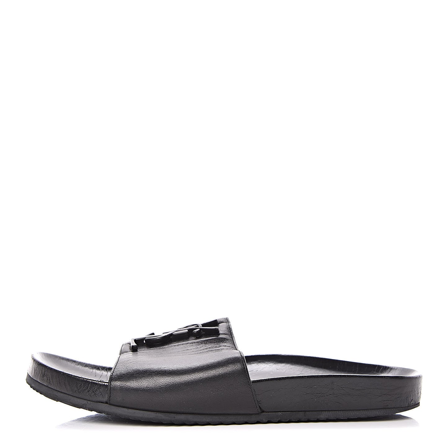 Lambskin Joan Slide Sandals 39 Black
