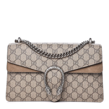 Gucci GG Supreme Monogram Small Dionysus Shoulder Bag Taupe 1 of 14