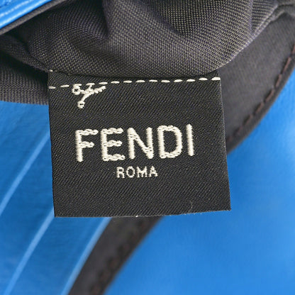 Fendi Nappa FF 1974 Embossed Mini Baguette Blue Royal 6 of 11