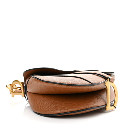 Christian Dior Grained Calfskin Saddle Bag With Strap Camello 4 of 11