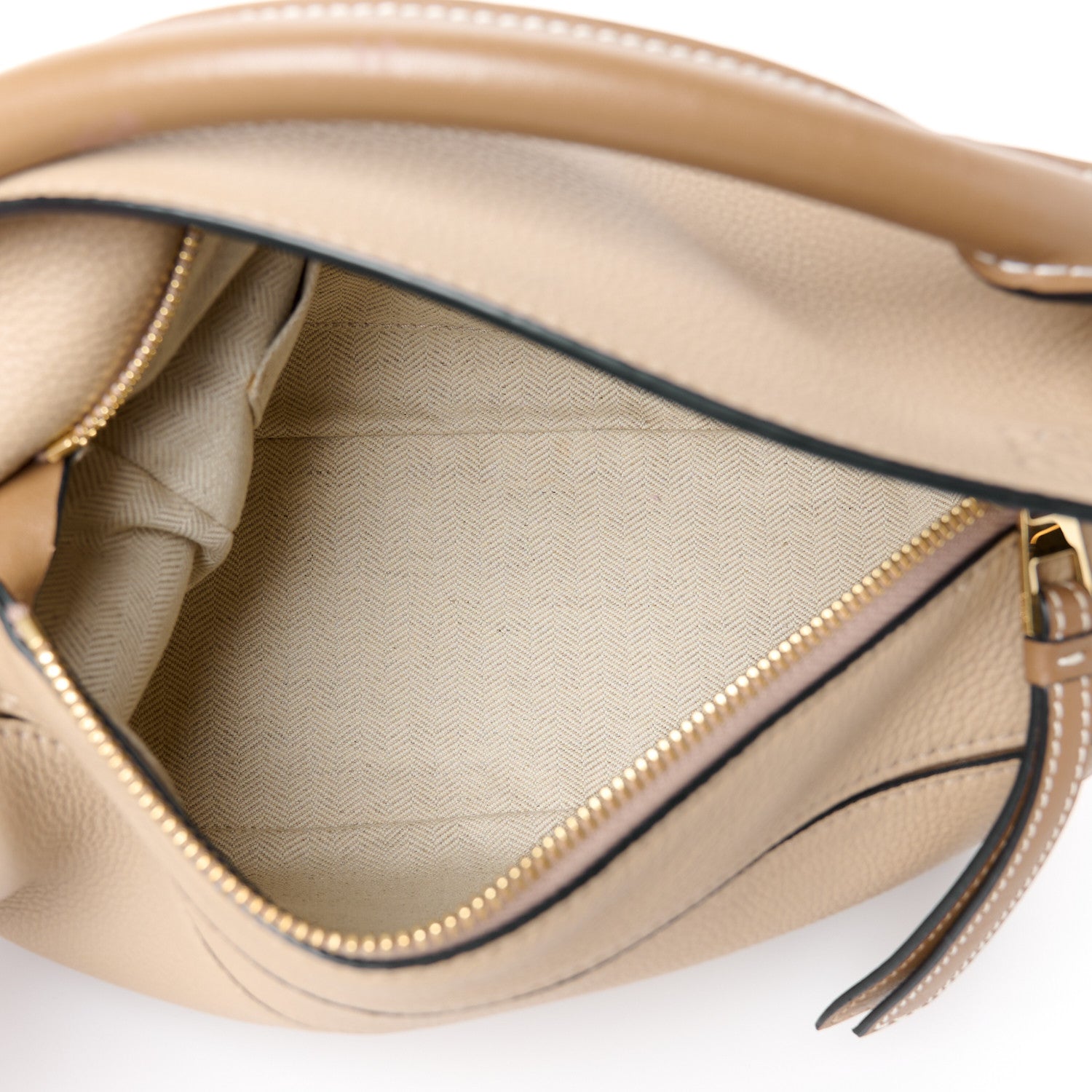 Loewe Grained Calfskin Small Puzzle Bag Sand Mink 3 of 8