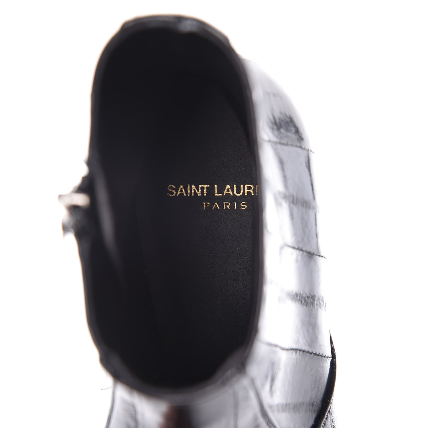 Saint Laurent Eel Mens Lukas Ankle Boots 39 Black 6 of 9