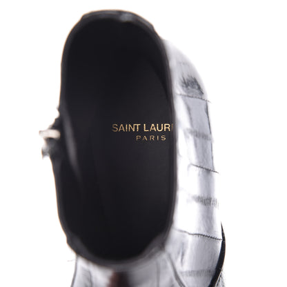 Saint Laurent Eel Mens Lukas Ankle Boots 39 Black 6 of 9