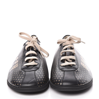 Gucci X SEGA Calfskin GUCCY Stars Mens Falacer Sneakers 12 Black 2 of 11