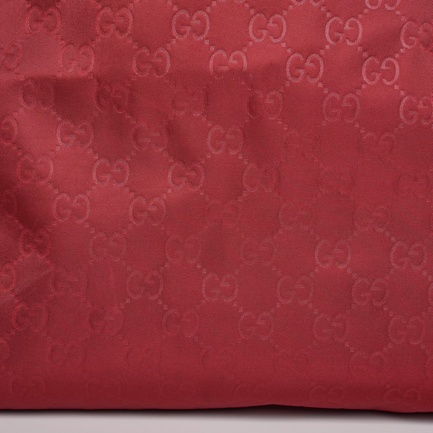Nylon Monogram Large Tote Red