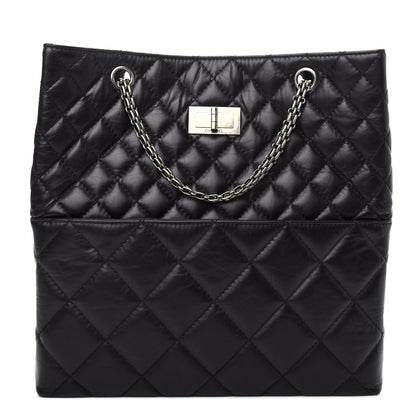 Chanel Aged Calfskin Quilted Reissue 2.55 Tote Black 1 of 10