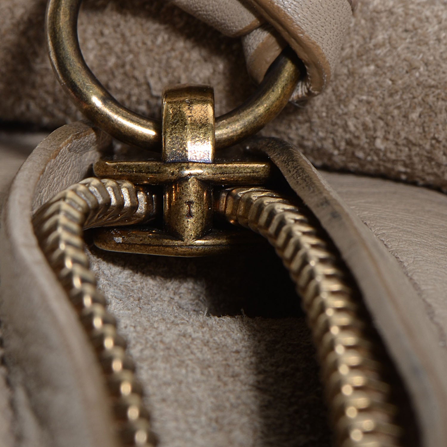 Celine Supple Calfskin Medium Phantom Luggage Beige 8 of 9