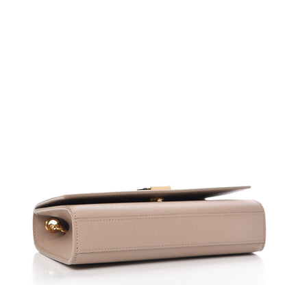 Saint Laurent Grain De Poudre Small Monogram Kate Satchel Dark Beige 4 of 9