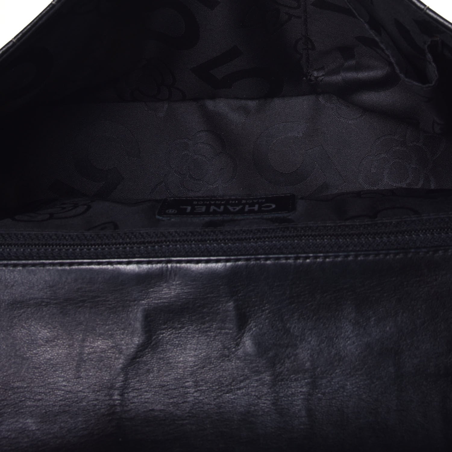 Chanel Lambskin Vertical Quilted Medium Single Flap Black 5 of 9