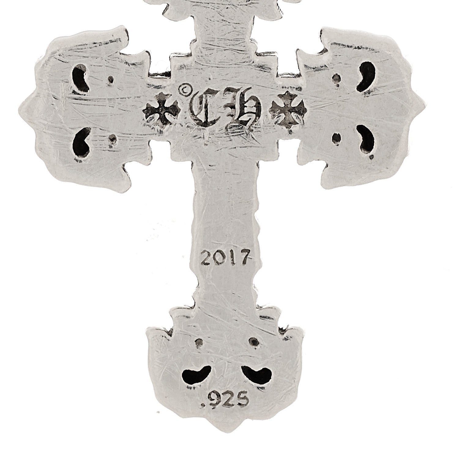 Chrome Hearts Sterling Silver Filigree Cross Pendant 4 of 4