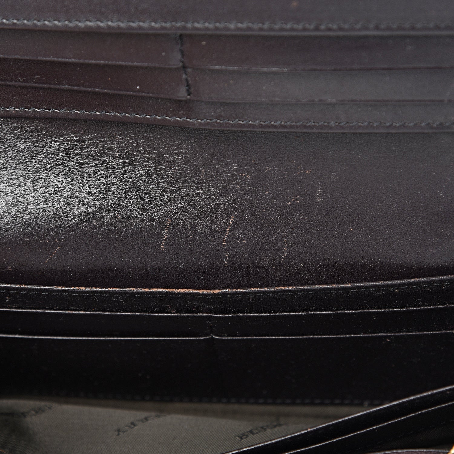 Burberry Grainy Calfskin Continental Wallet Dark Brown 8 of 17