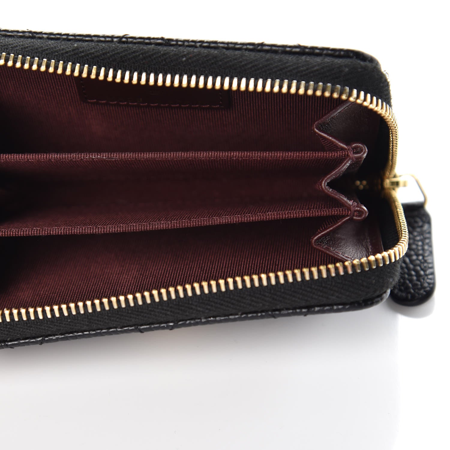 Chanel Caviar Quilted Zip Coin Purse Black 5 of 8