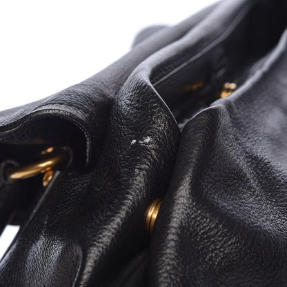 Prada Cervo Shine Shoulder Bag Black 8 of 18