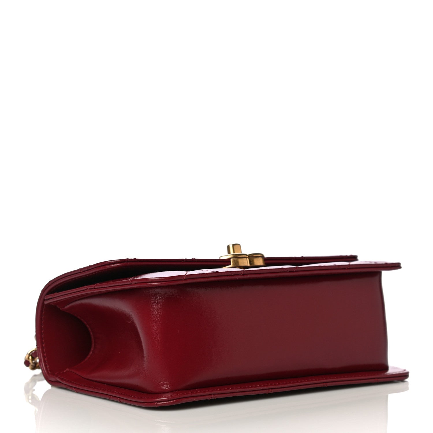 Chanel Calfskin Quilted Mini Perfect Fit Flap Burgundy 3 of 15