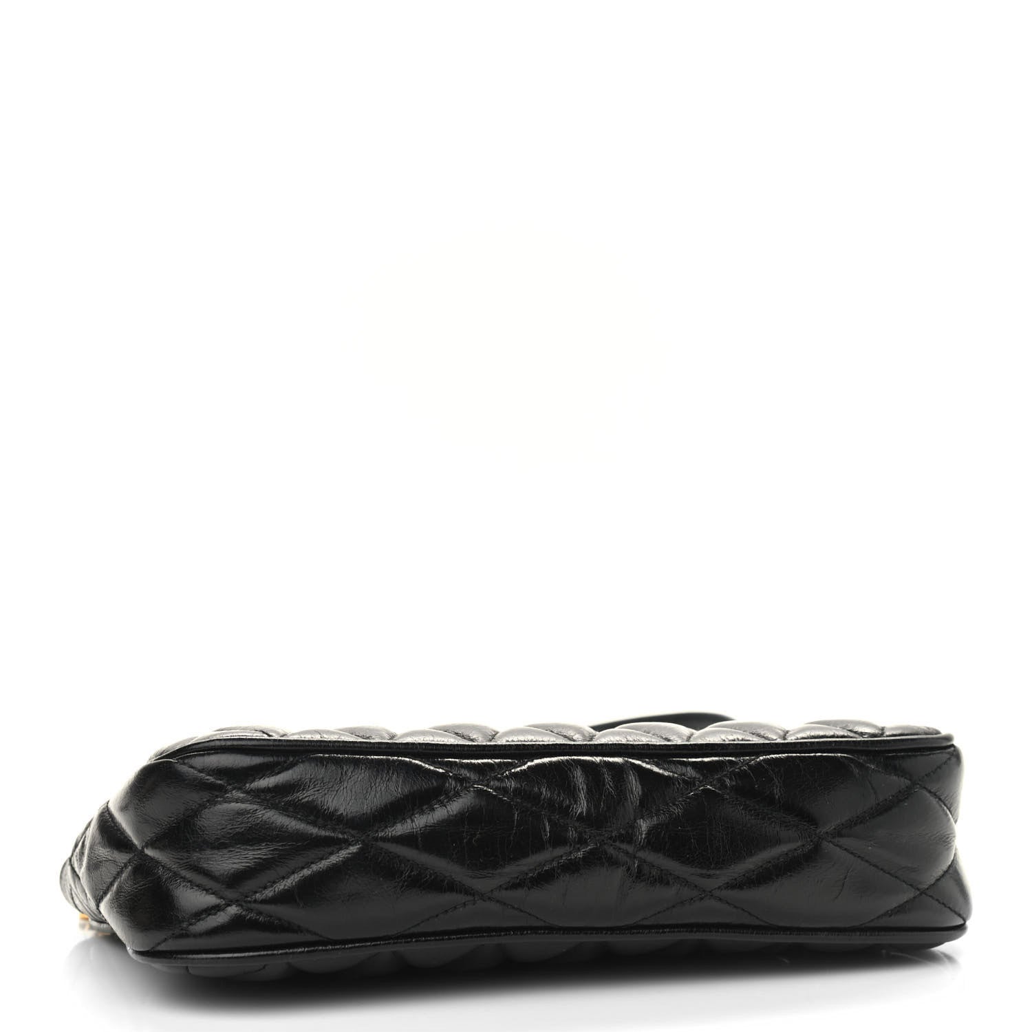 Miu Miu Vitello Shine Quilted Pochette Black 4 of 9