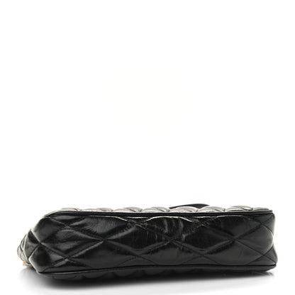 Miu Miu Vitello Shine Quilted Pochette Black 4 of 9