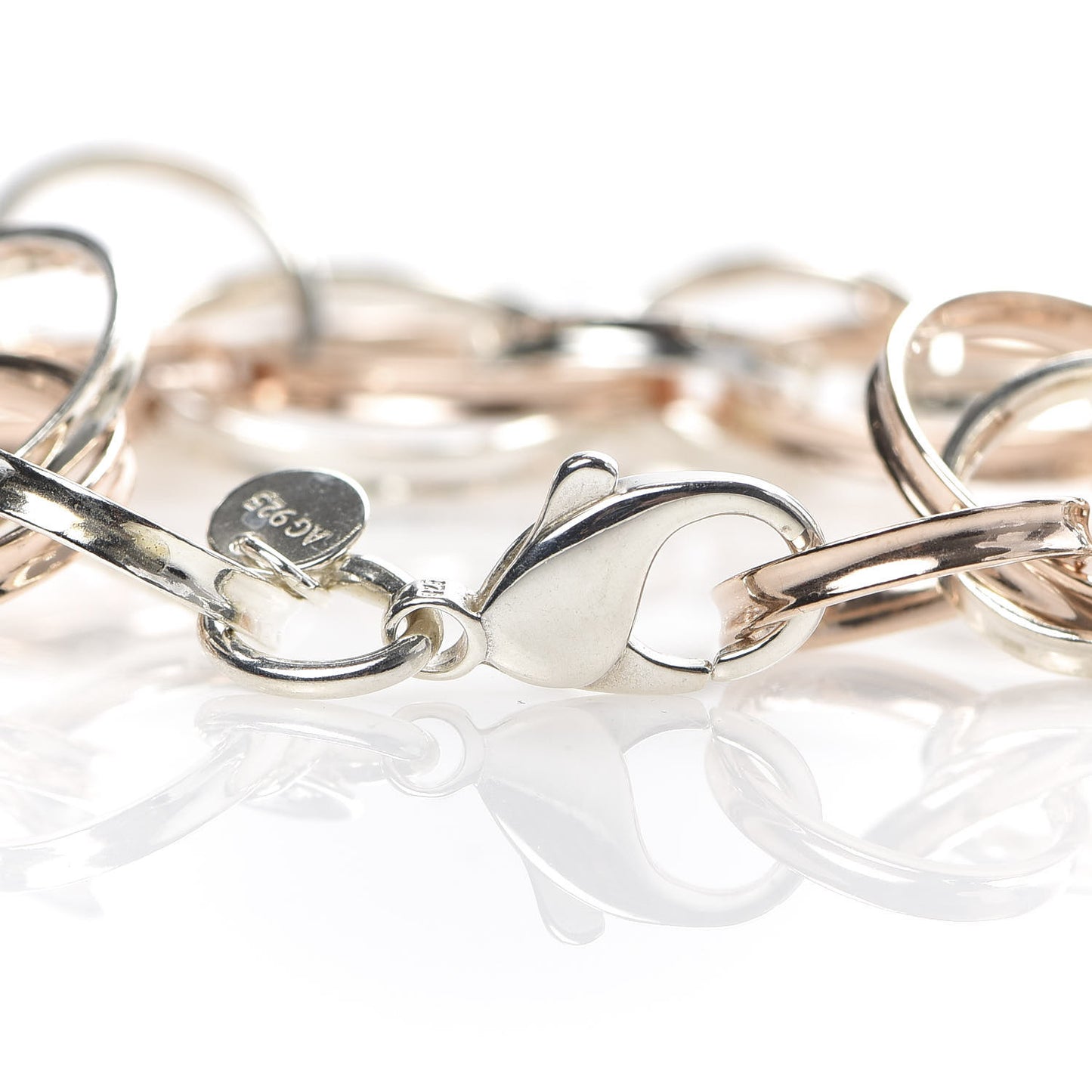 Sterling Silver Rubedo 1837 Interlocking Circles Bracelet