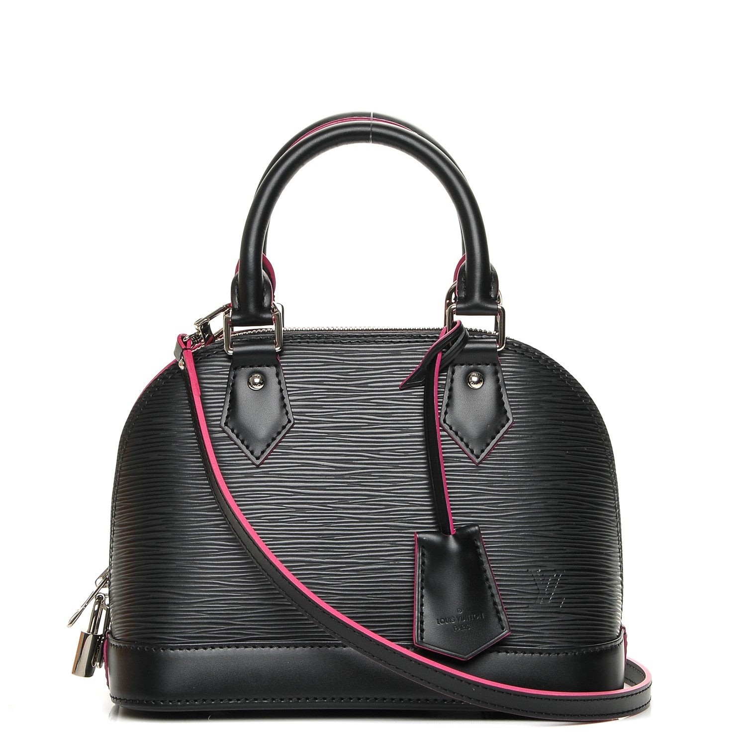 Louis Vuitton Epi Alma BB Black Hot Pink 1 of 7
