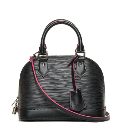 Louis Vuitton Epi Alma BB Black Hot Pink 1 of 7