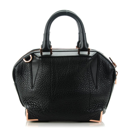 Alexander Wang Pebbled Calfskin Mini Emile Black Rose Gold Hardware 1 of 7