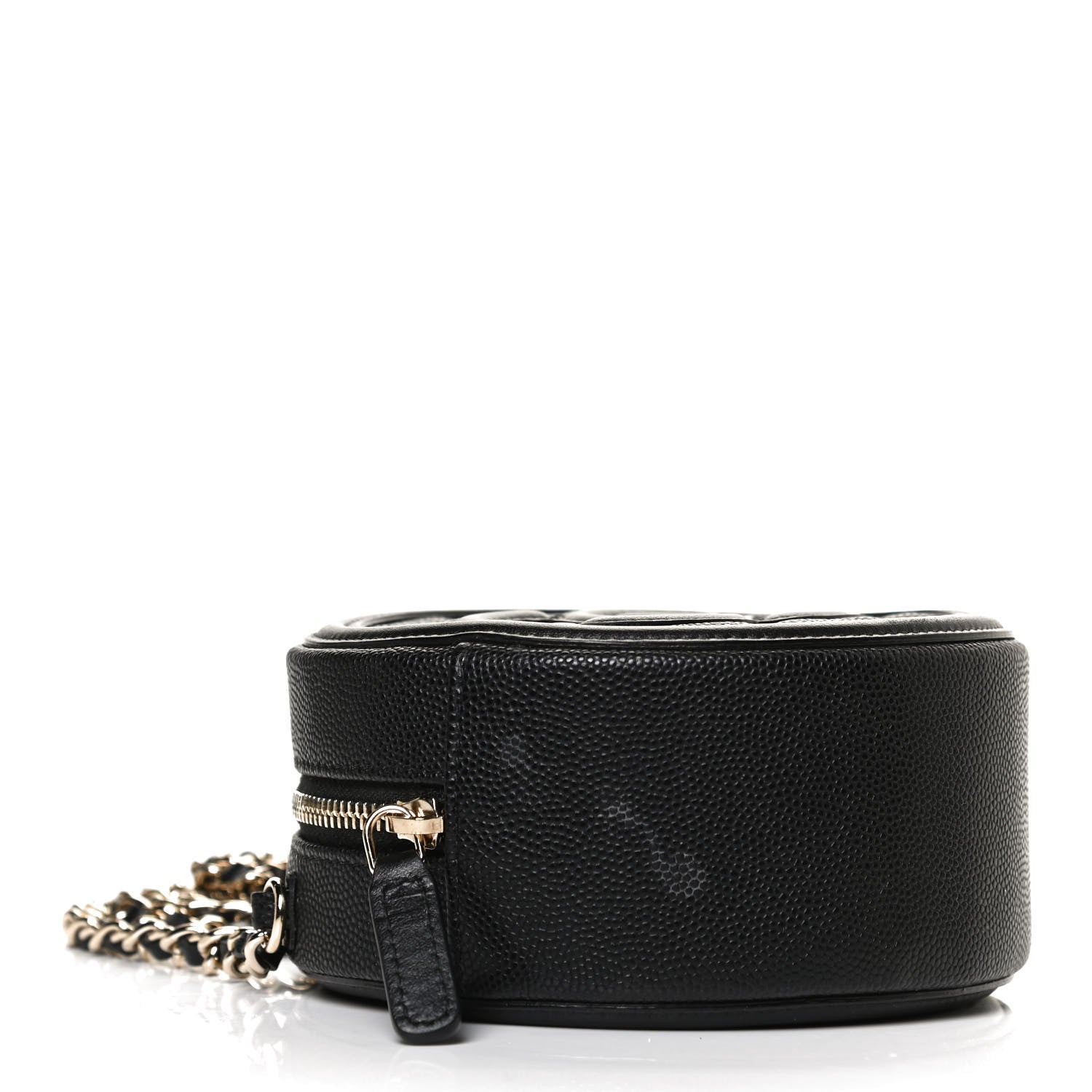 Chanel Caviar Quilted Round Filigree Crossbody Black 4 of 11