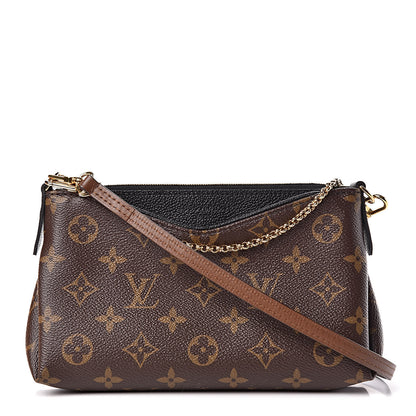 Louis Vuitton Monogram Pallas Clutch Black 1 of 12