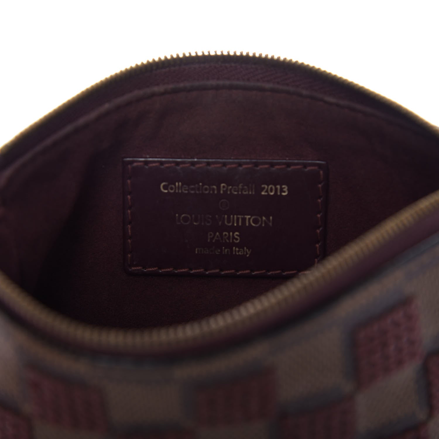 Louis Vuitton Damier Paillettes Mini Pochette Accessories Red 8 of 11