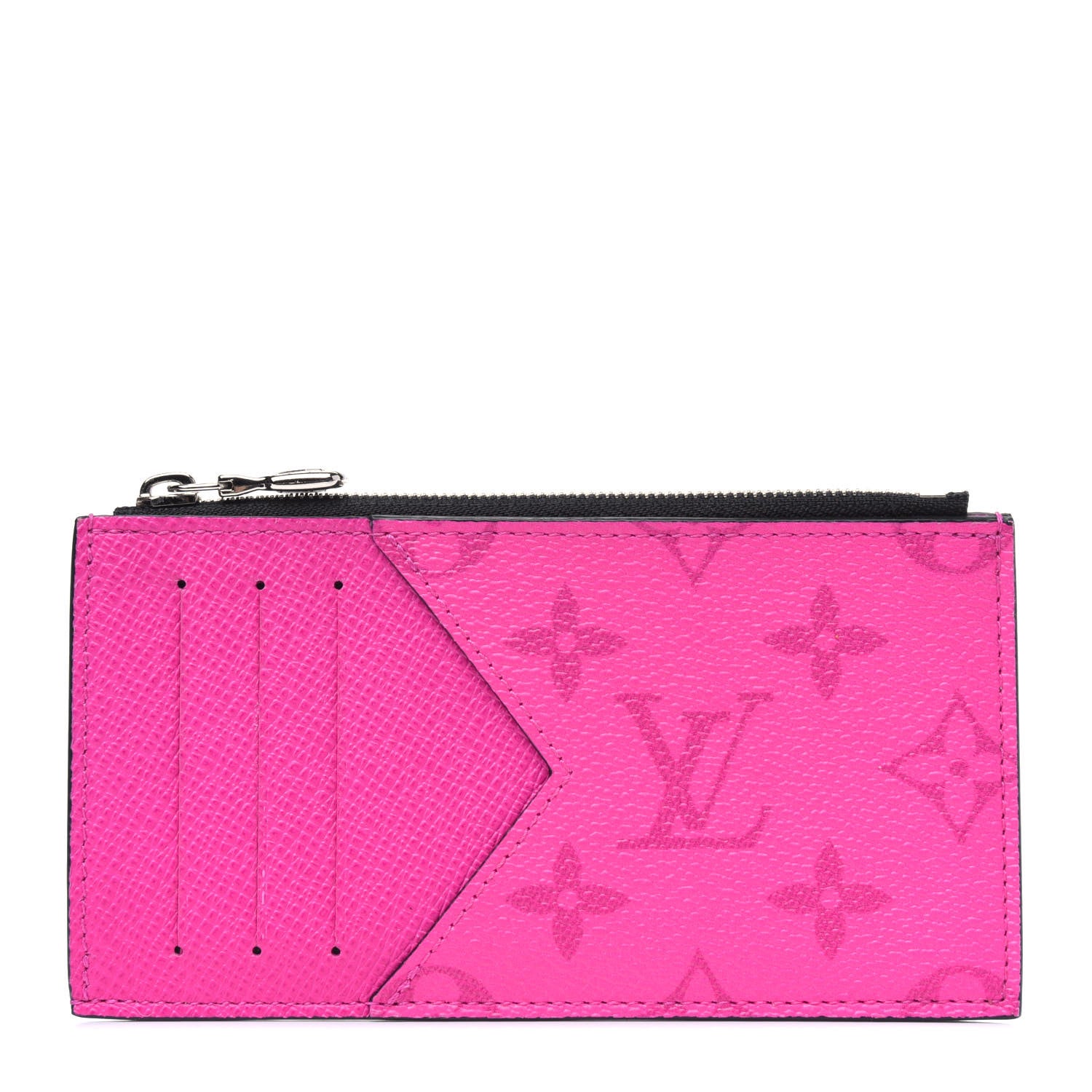 Louis Vuitton Taigarama Coin Card Holder Fuchsia 1 of 4