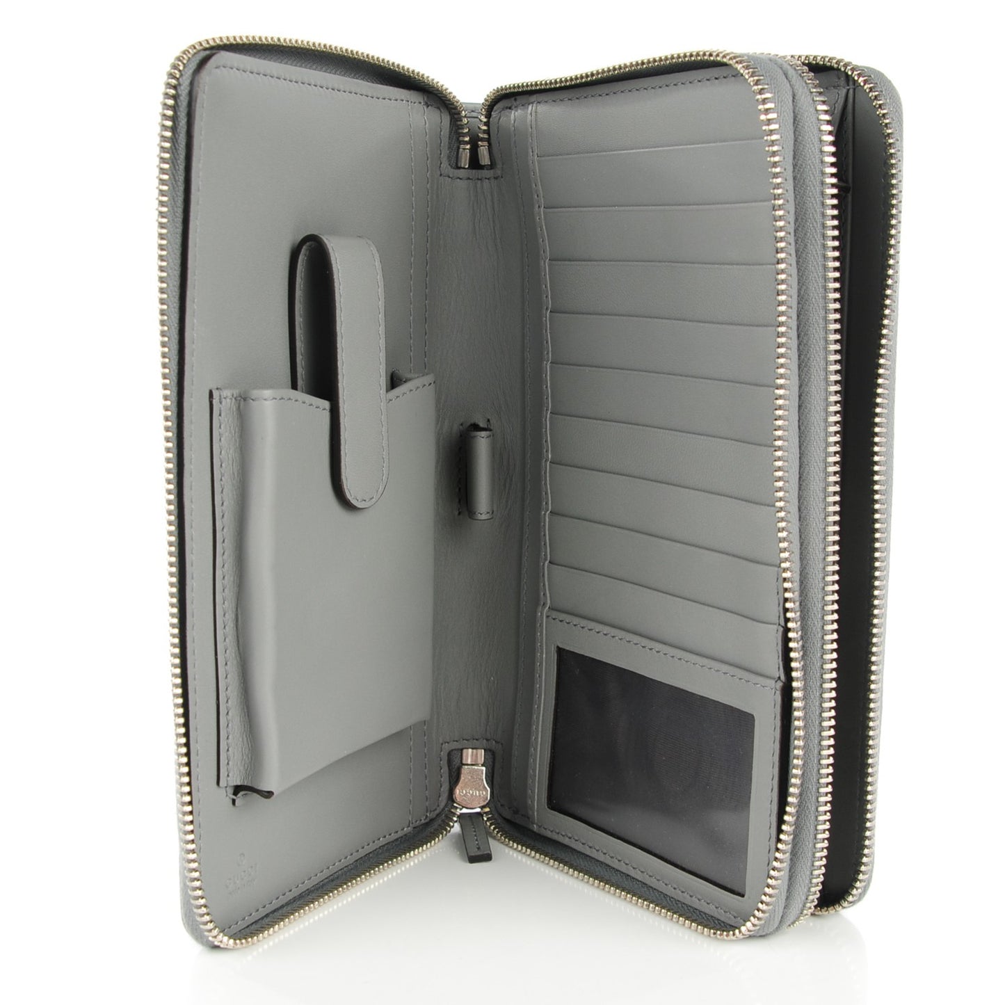 GG Supreme Monogram Travel Document Case Ecru Grigio