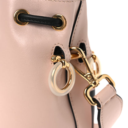 Fendi Vitello Fluffy Grace F is Fendi Logo Embossed Mini Mon Tresor Bucket Bag Rosa Quarzo Black 11 of 11