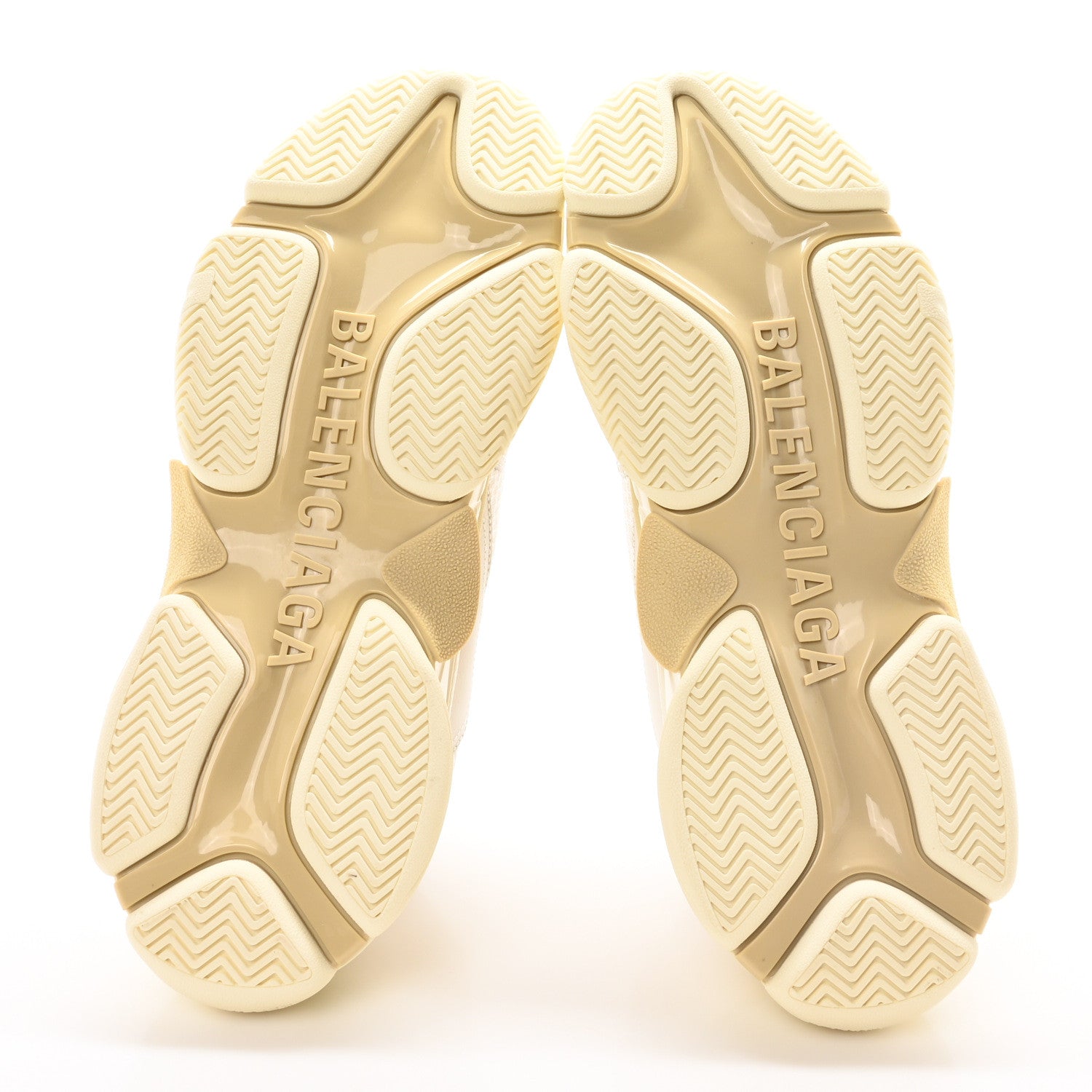 Balenciaga Fabric Mesh Mens Triple S Sneakers 12 White 6 of 8