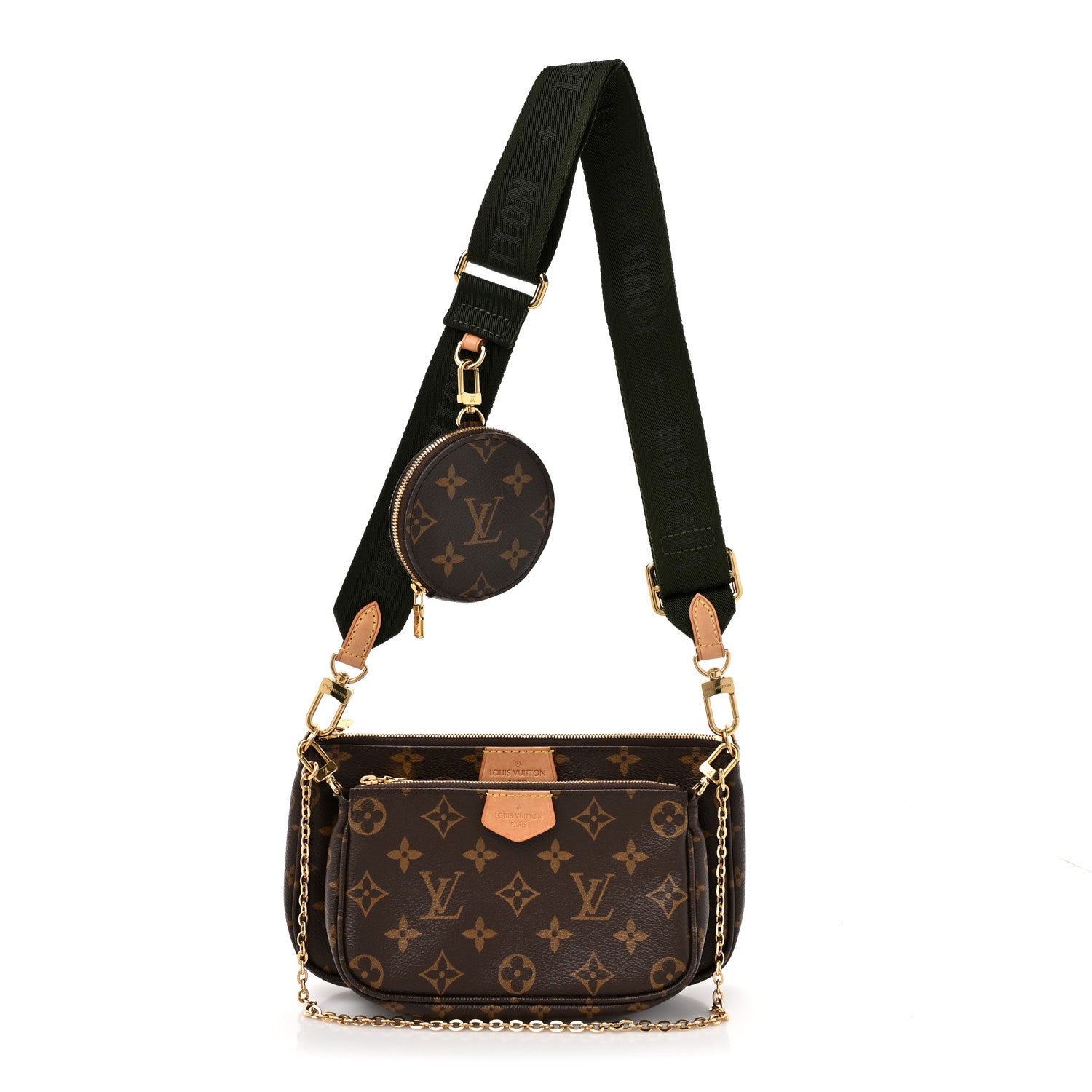 Louis Vuitton Monogram Multi Pochette Accessories Kaki 1 of 10