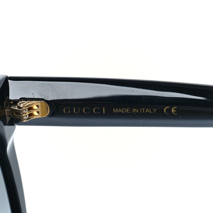 Gucci Acetate Crystal Star Round Frame Sunglasses GG0208S Black 6 of 8