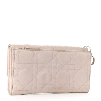 Christian Dior Lambskin Cannage Lady Dior Flap Wallet Light Pink 3 of 9