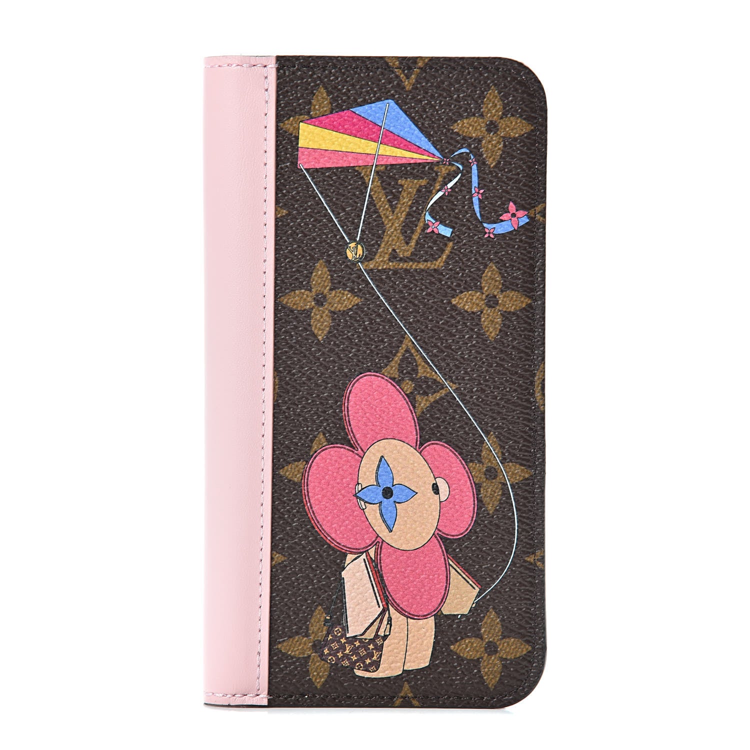 Louis Vuitton Monogram 2019 Christmas Animation iPhone X/XS Max Folio Case Rose Ballerine 1 of 7