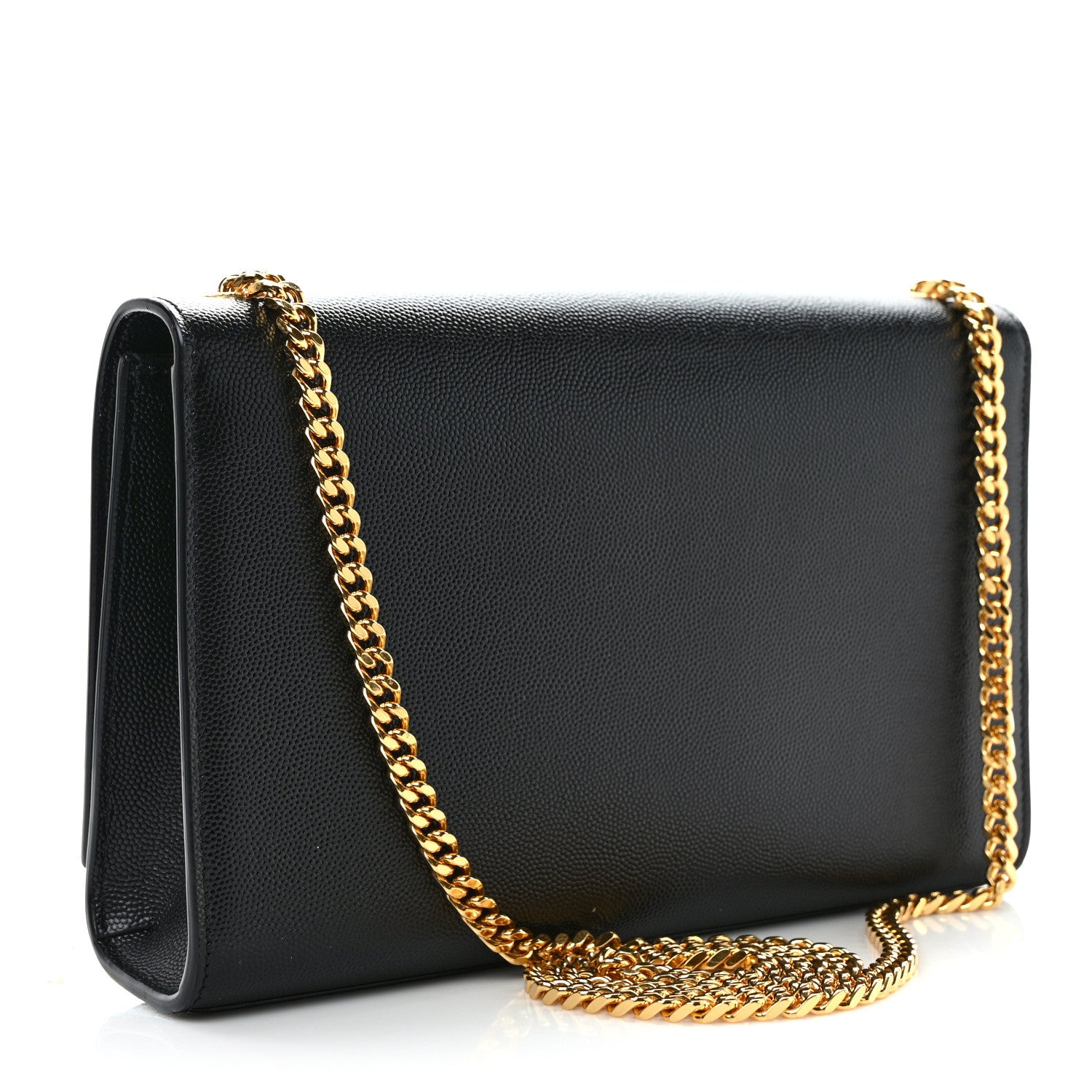 Saint Laurent Grain De Poudre Medium Classic Monogram Kate Tassel Satchel Black 3 of 9