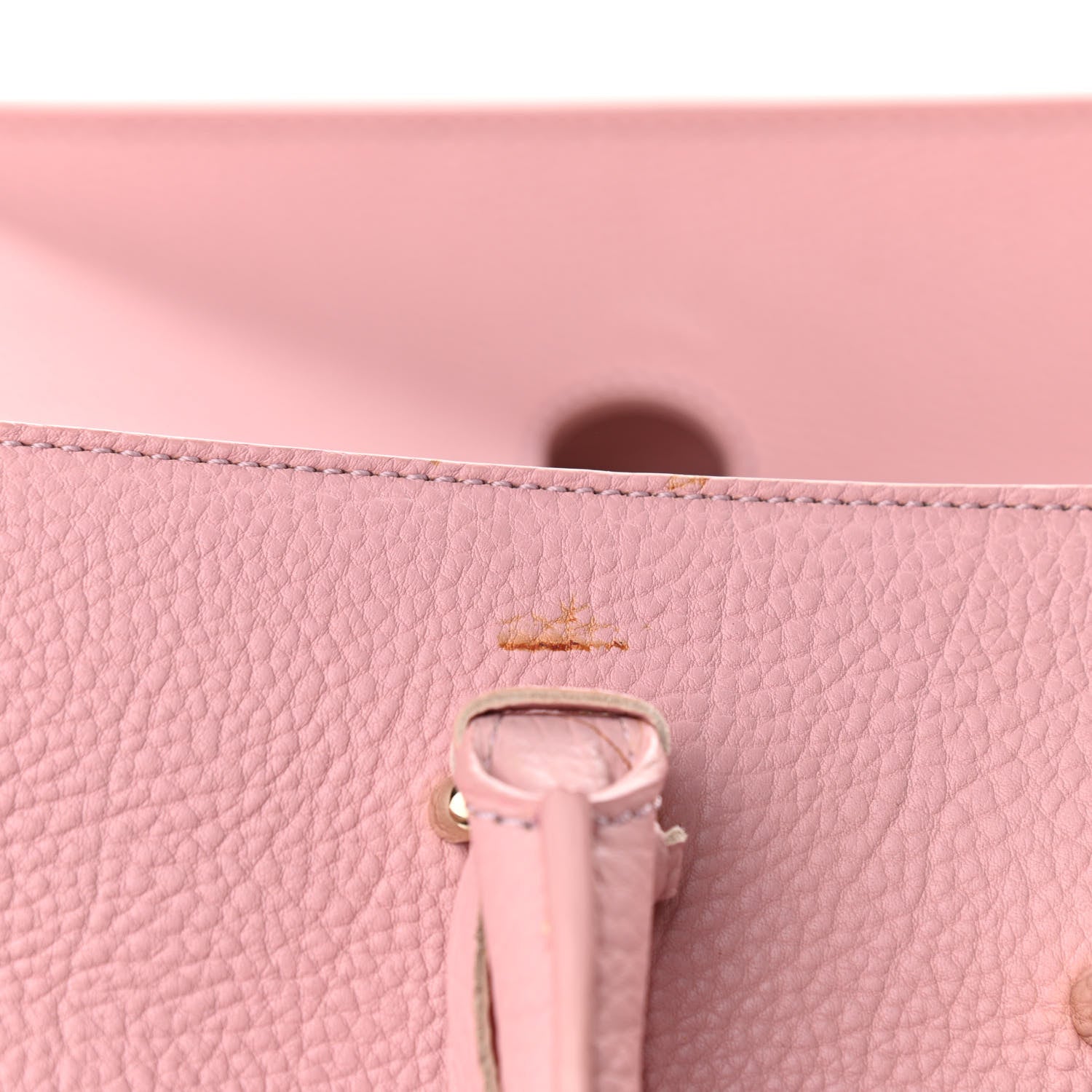 Balenciaga Grained Calfskin L Tube Round Tote Rose 11 of 19