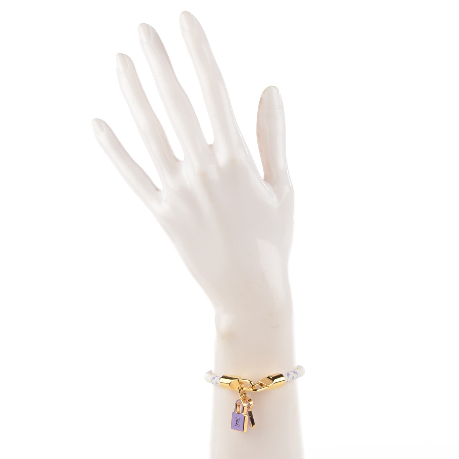 Louis Vuitton Monogram Multicolor Luck It Bracelet 17 White 2 of 4