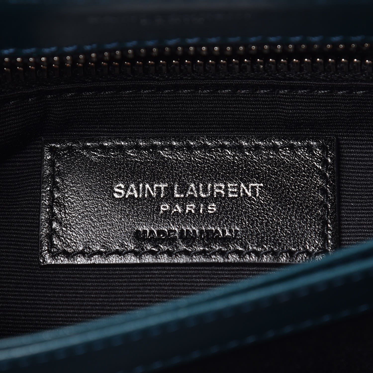 Saint Laurent Calfskin Y Quilted Monogram Toy Loulou Satchel Dark Turquoise 9 of 11