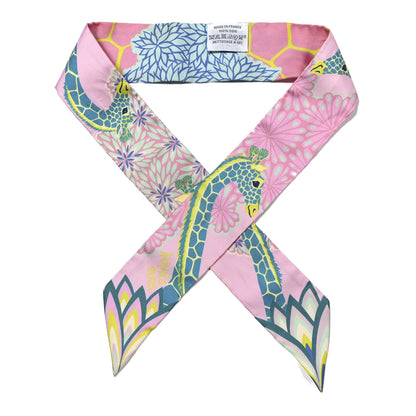 Hermes Silk The Three Graces Twilly Rose Bonbon Canard 1 of 4