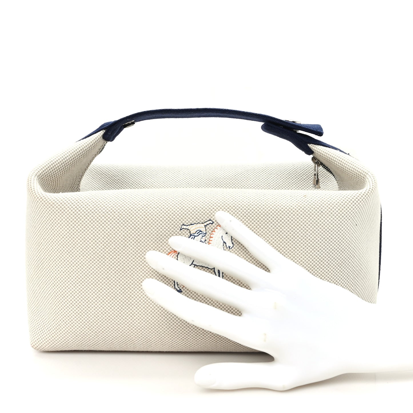 Canvas Large Bride-A-Brac Cabriole Case gris perle
