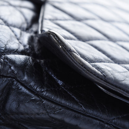Chanel Metallic Aged Calfskin Quilted 2.55 Reissue 228 Flap Blue 13 of 16