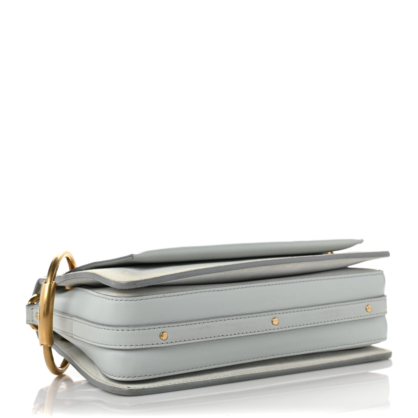Calfskin Suede Small Roy Bag Airy Grey